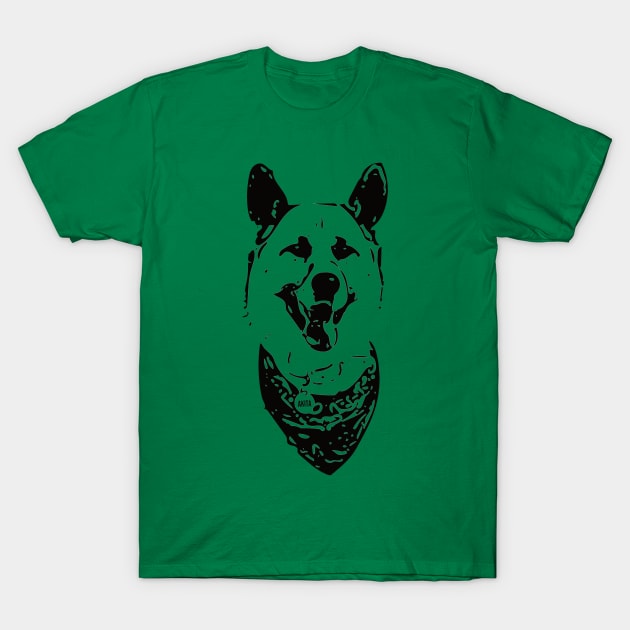 Akita Inu Face Design - An Akita Christmas Gift T-Shirt by DoggyStyles